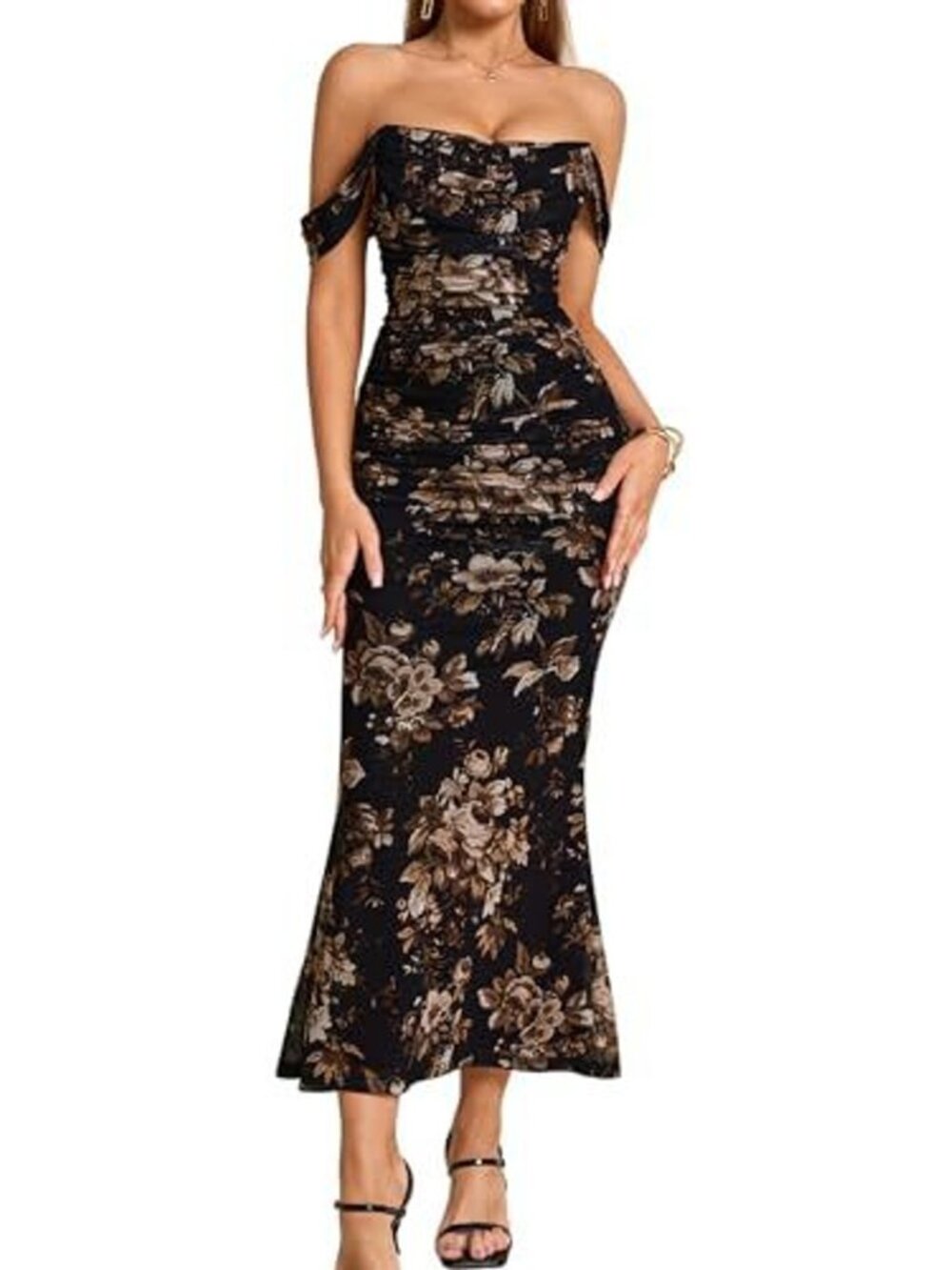 Kutumai Off Shoulder Corset Maxi Size L - 1512
